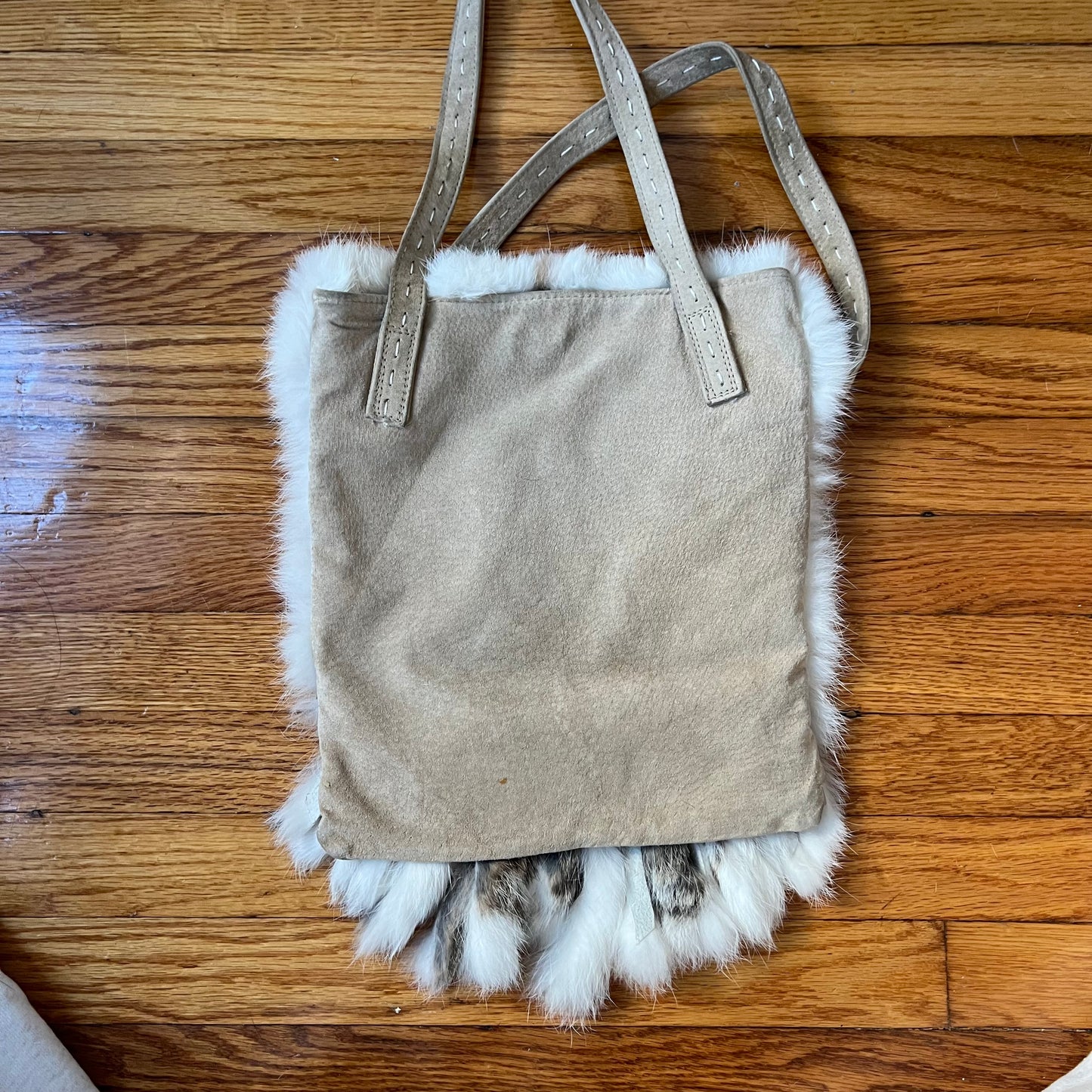 Rabbit fur bag