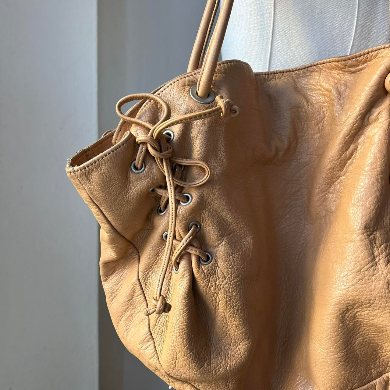 Lace up purse