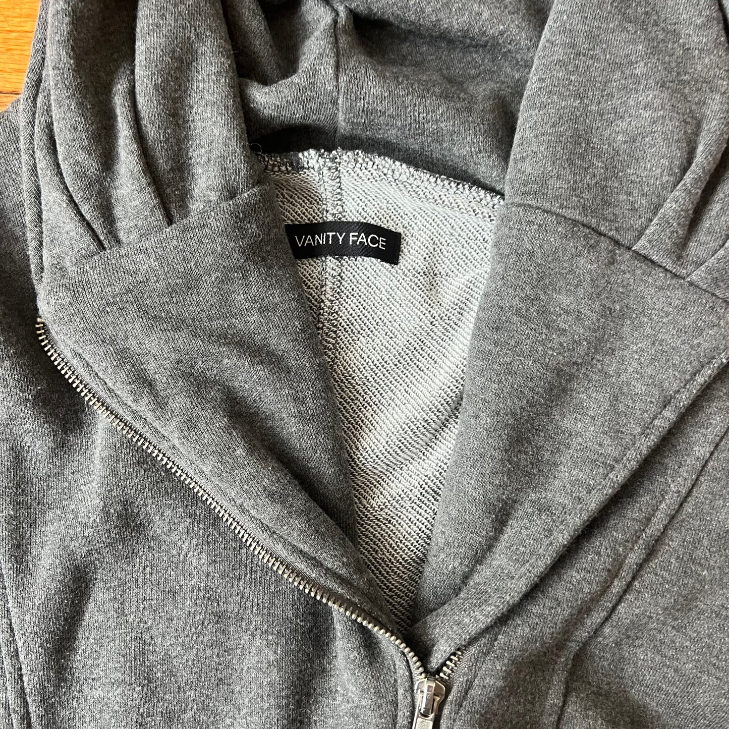 Asymmetrical hooded jacket
