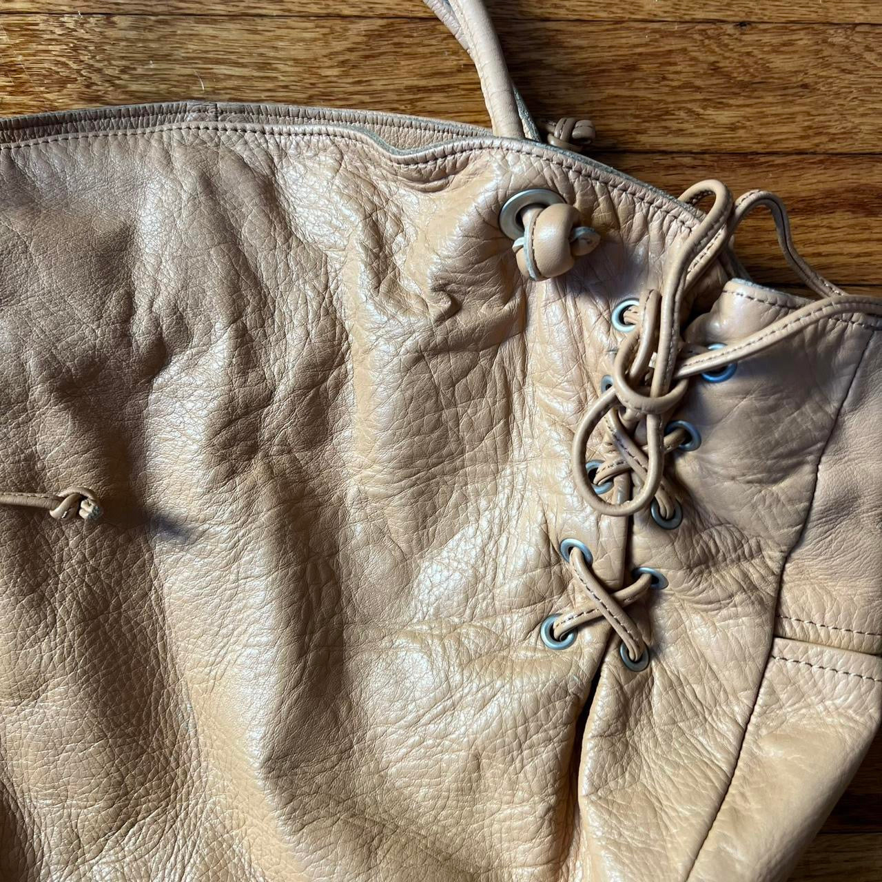 Lace up purse