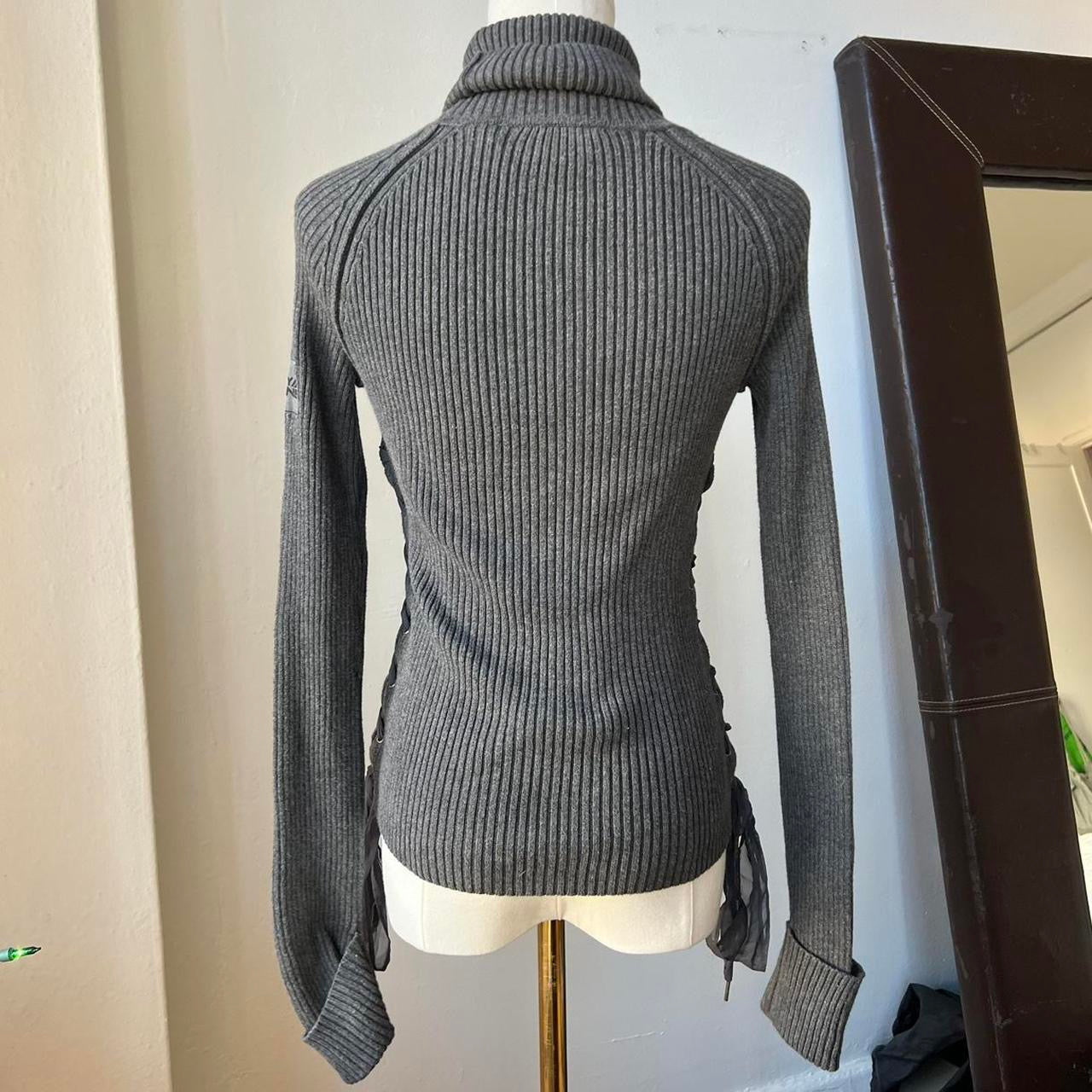 DKNY lace up turtleneck