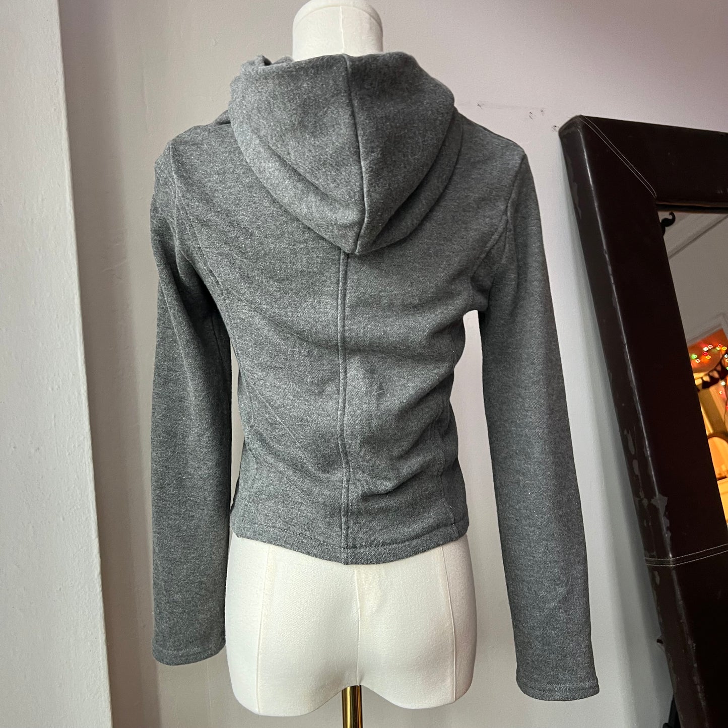 Asymmetrical hooded jacket