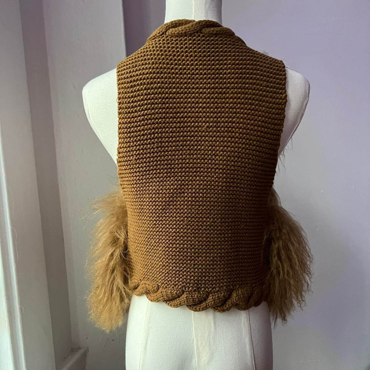 Tibetan lamb fur vest