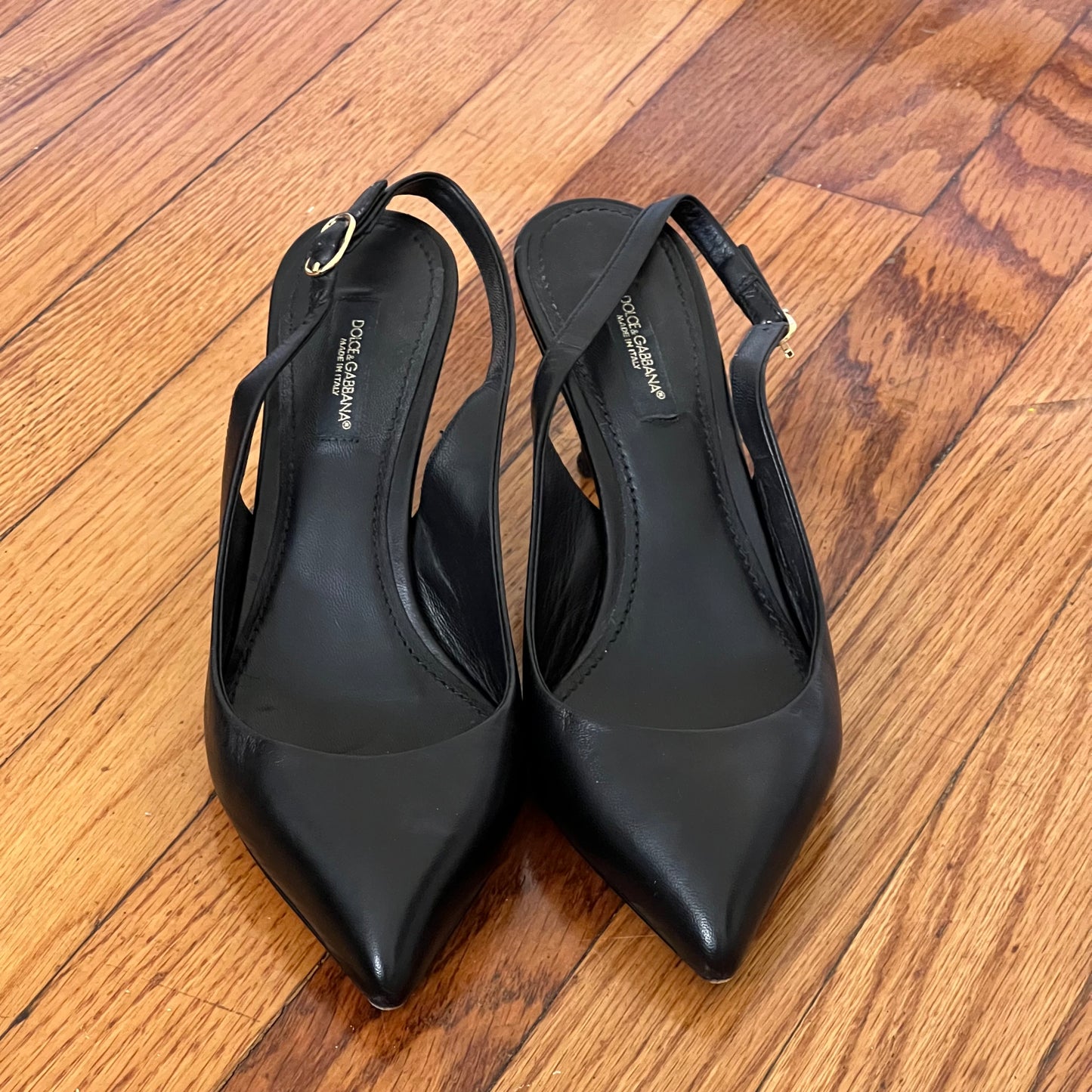 Dolce & Gabbana leather kitten heels