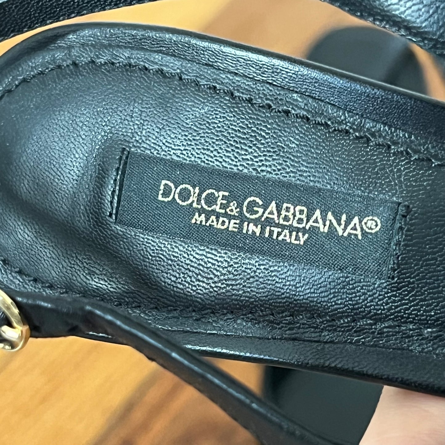 Dolce & Gabbana leather kitten heels