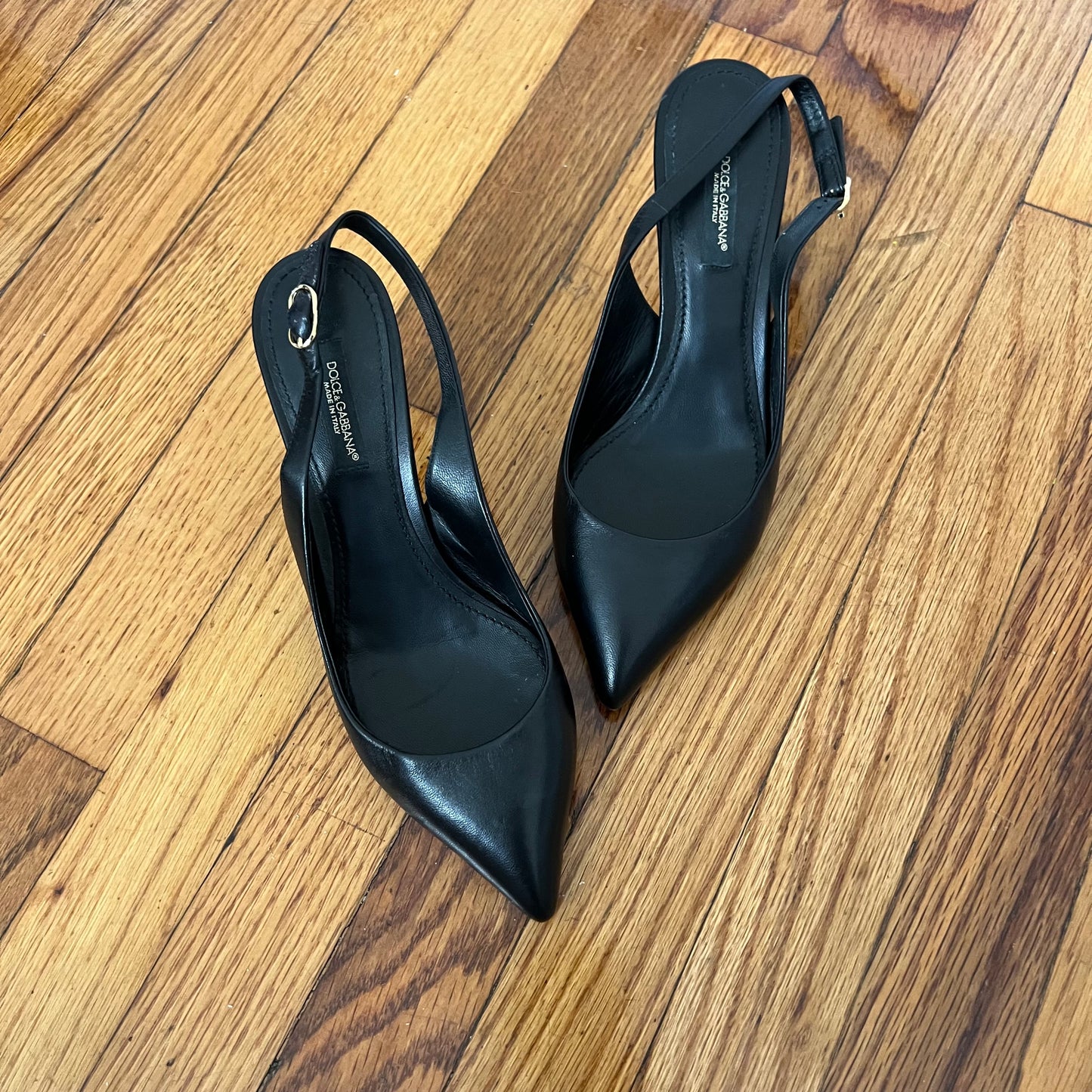 Dolce & Gabbana leather kitten heels