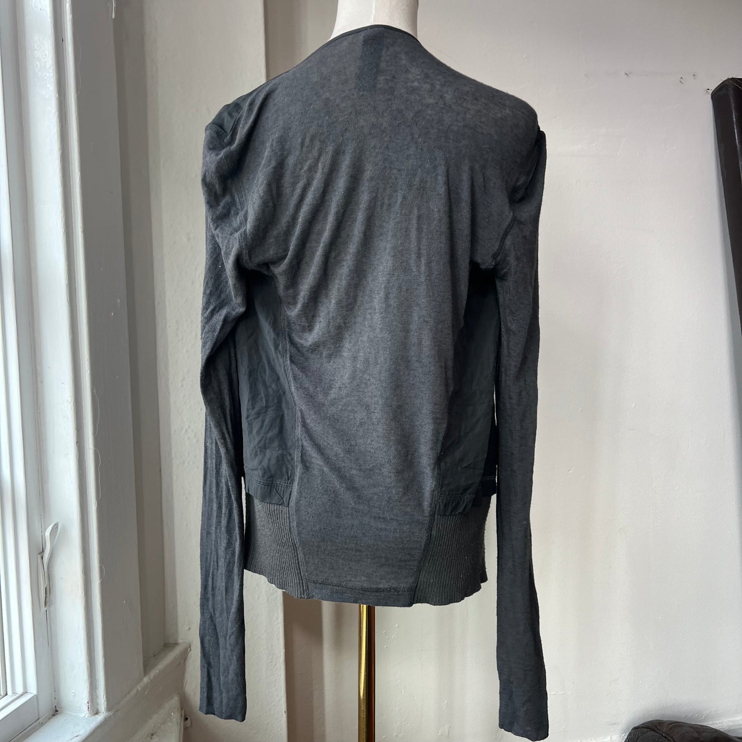 Asymmetrical draped top