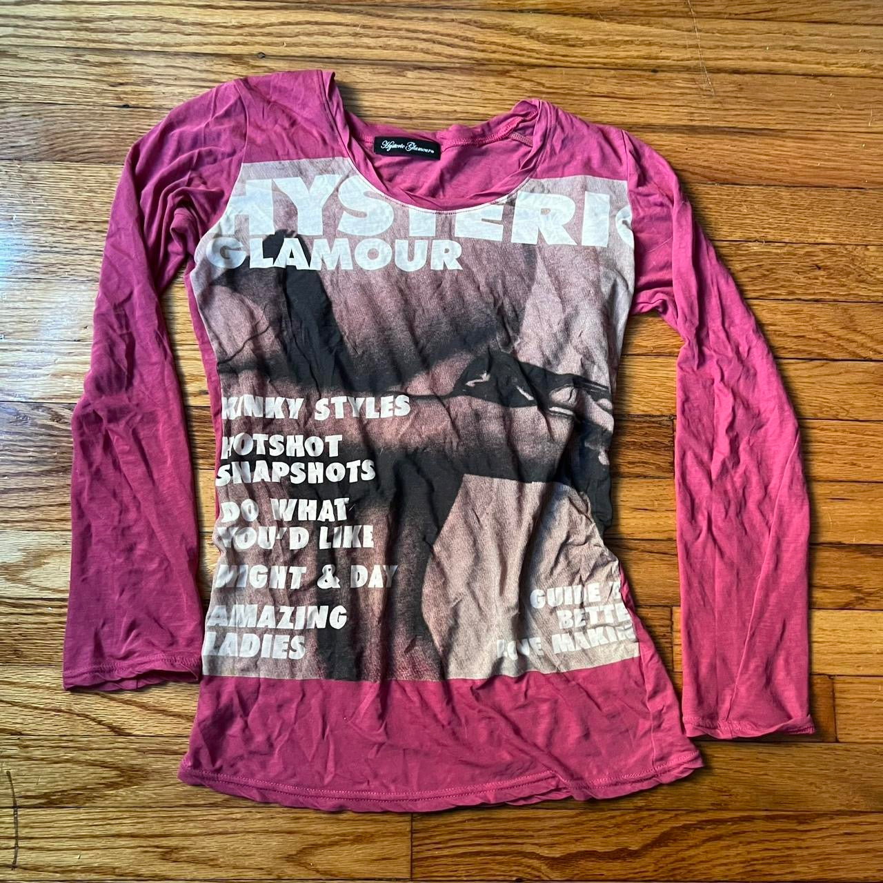 Hysteric Glamour micromesh long sleeve