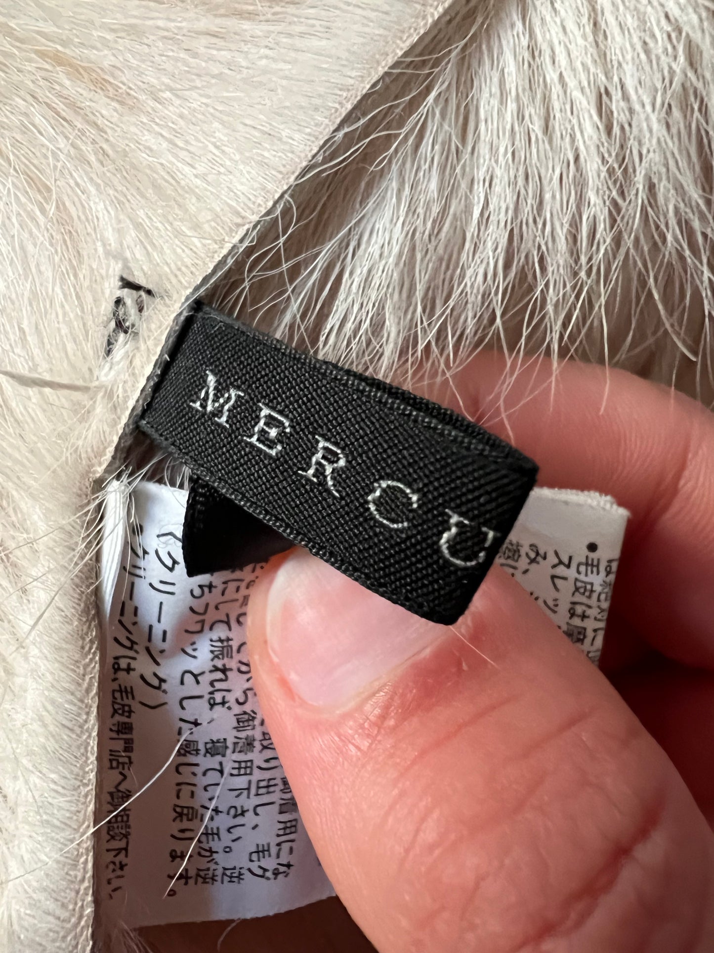 Shearling hooded vest