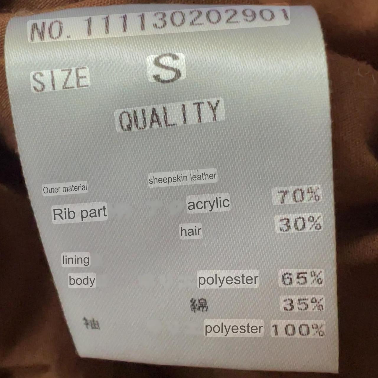 Sheepskin moto jacket
