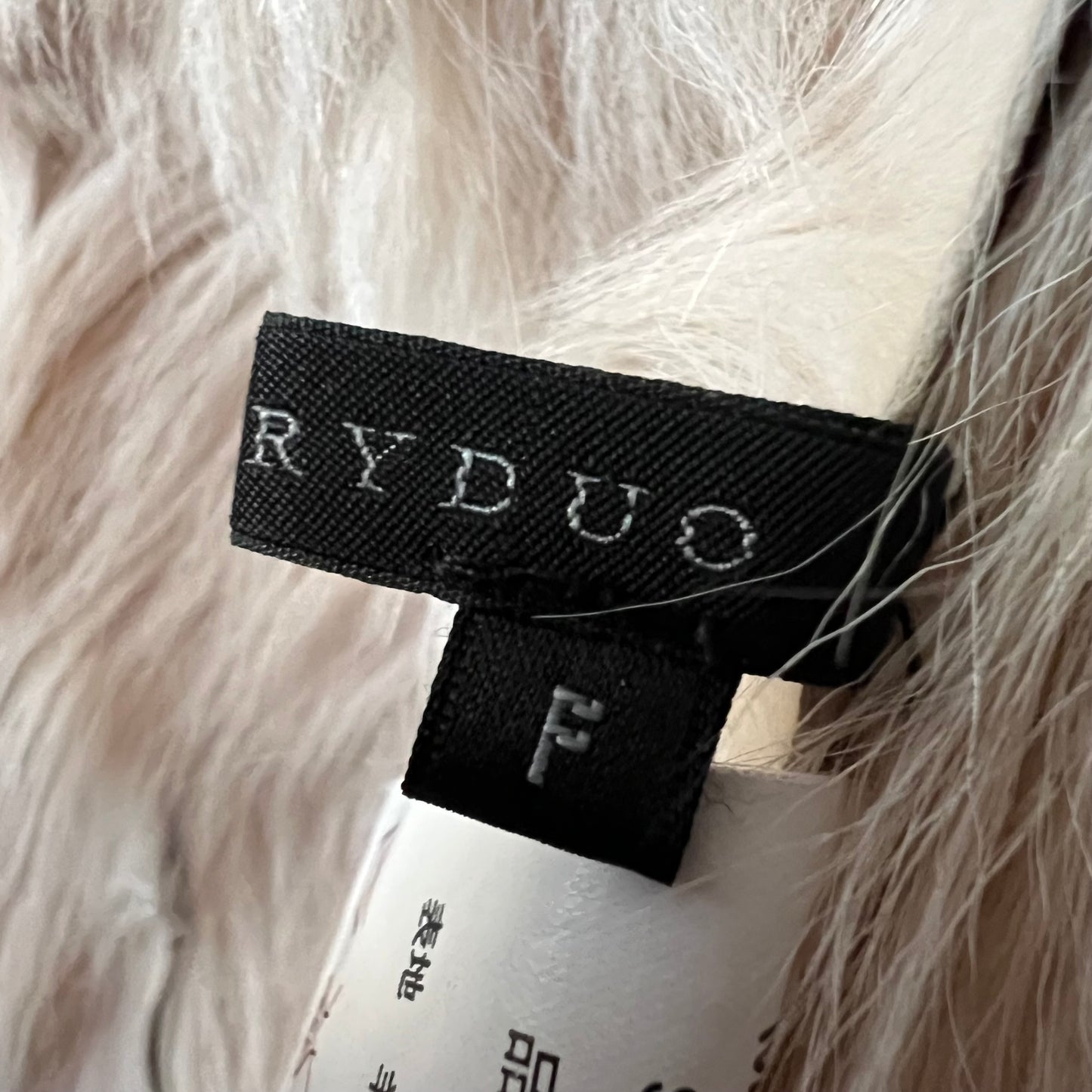 Shearling hooded vest
