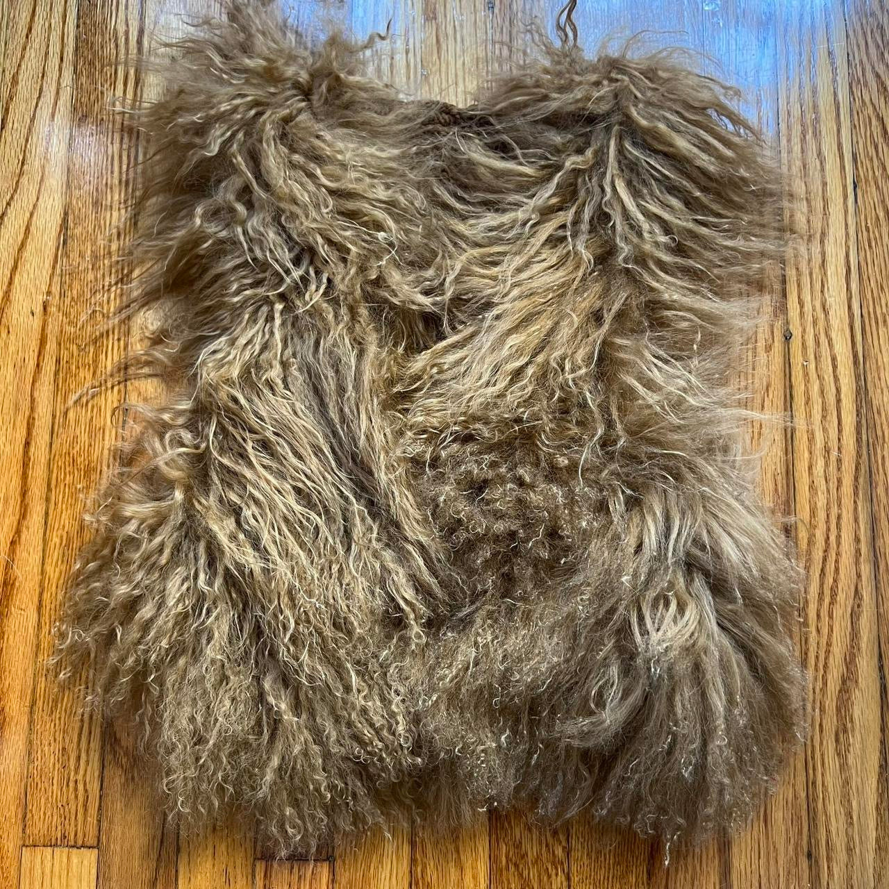 Tibetan lamb fur vest
