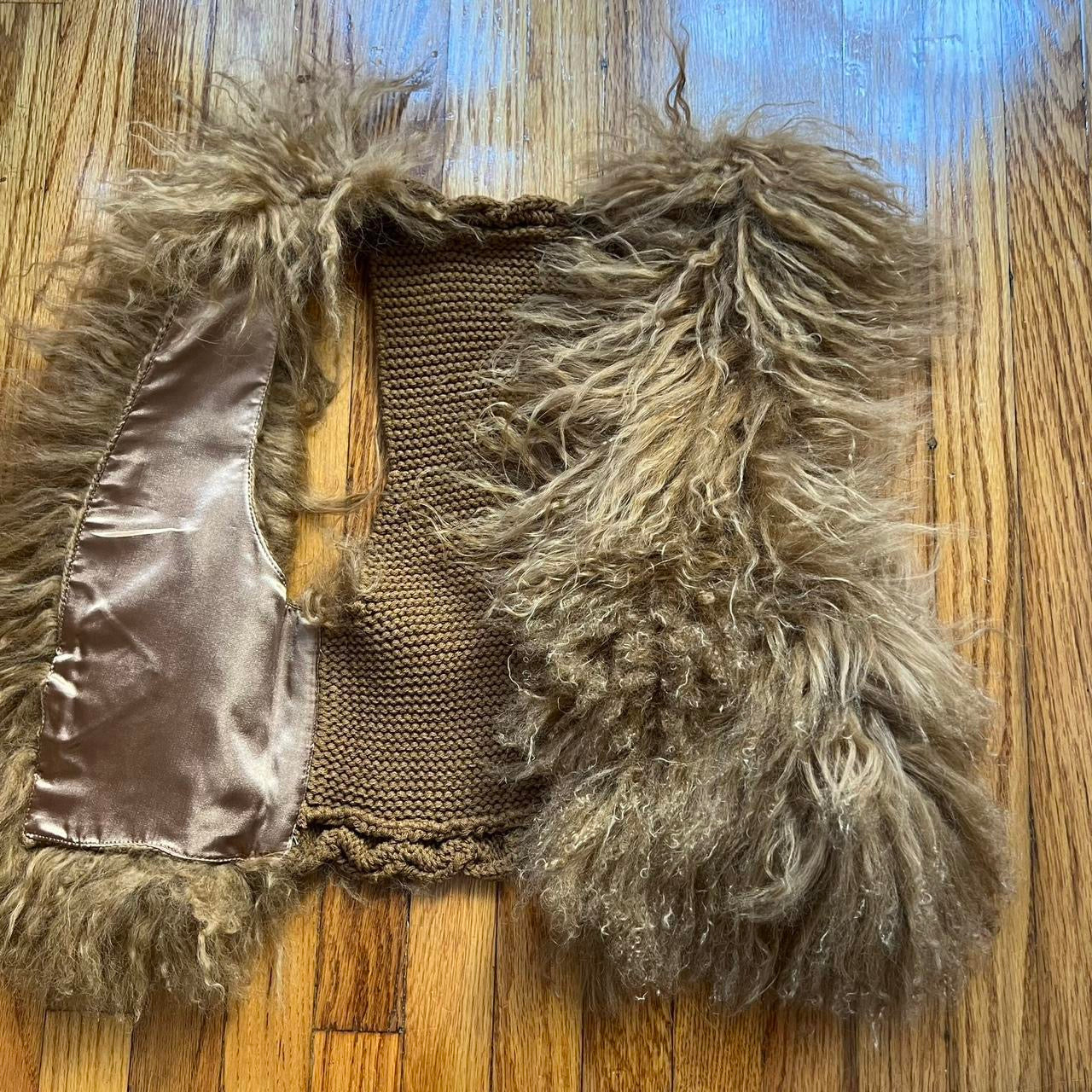 Tibetan lamb fur vest