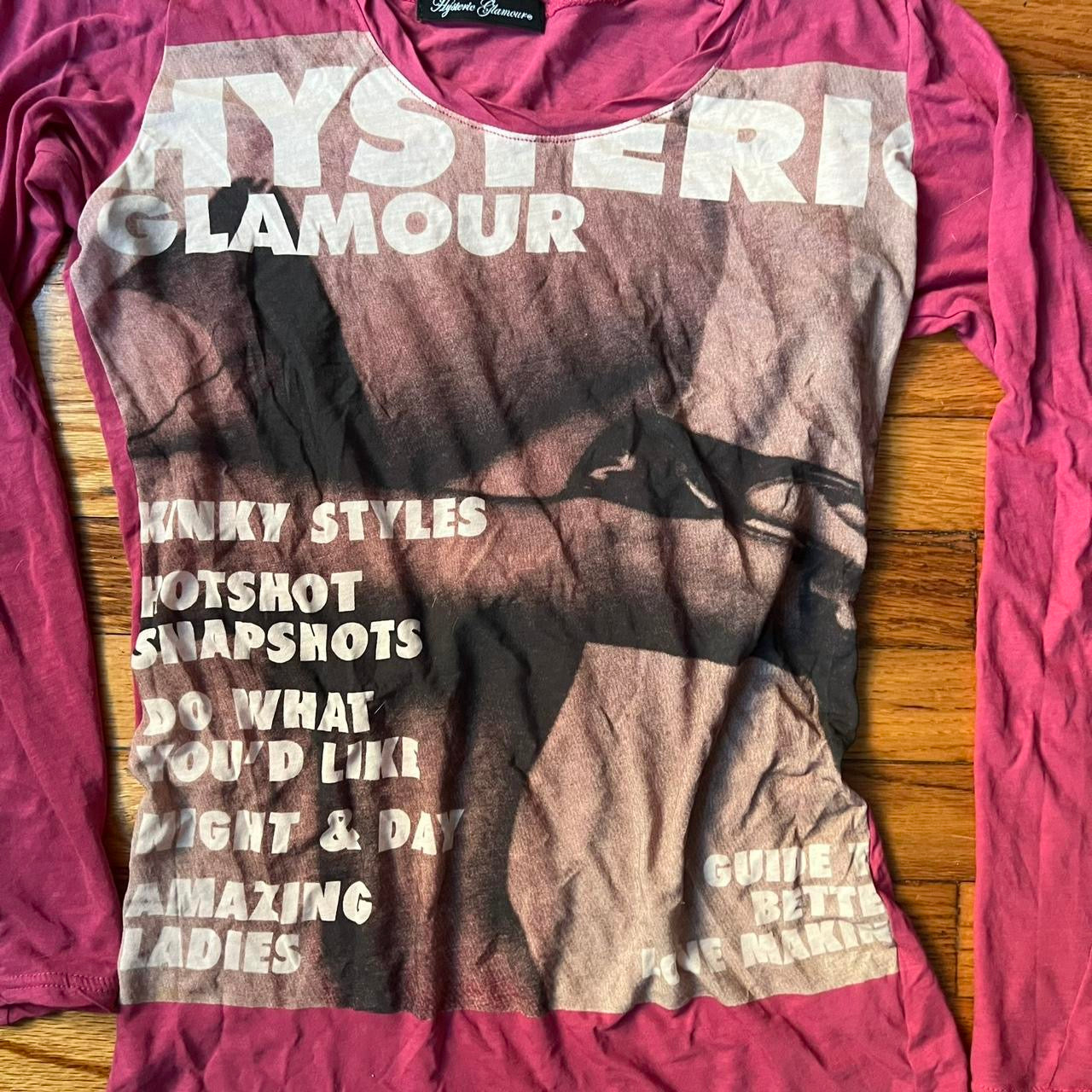 Hysteric Glamour micromesh long sleeve