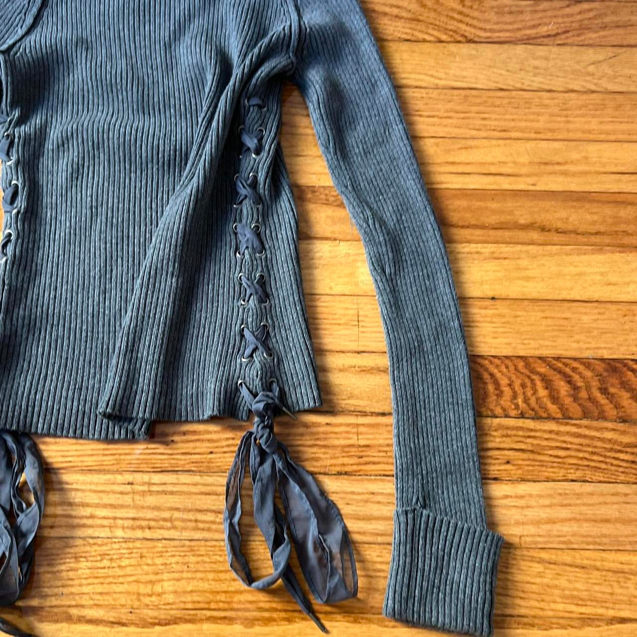 DKNY lace up turtleneck