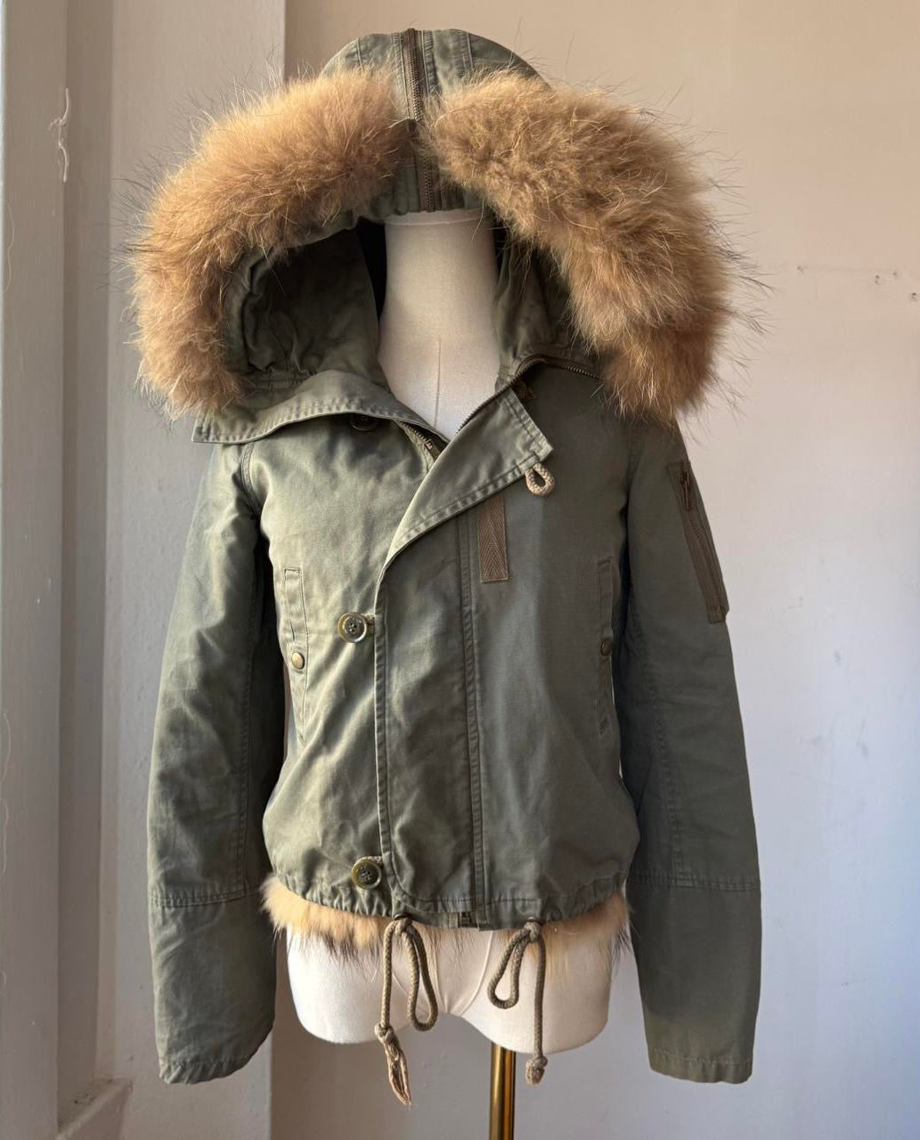 Fur Trim Utility Jacket