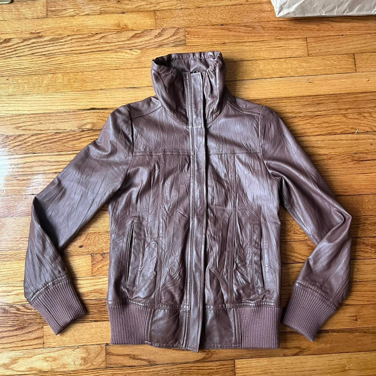 Taupe moto jacket