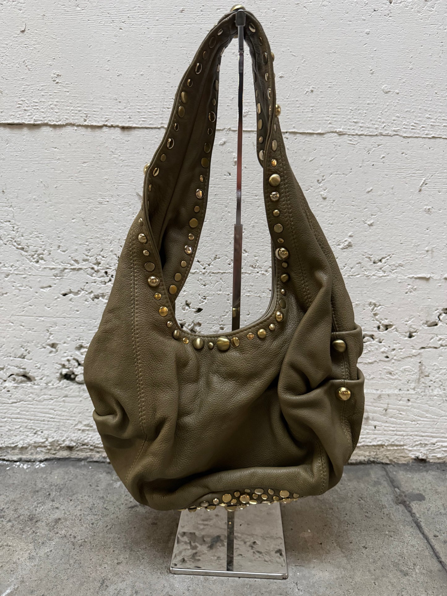 Olive Studded Bag