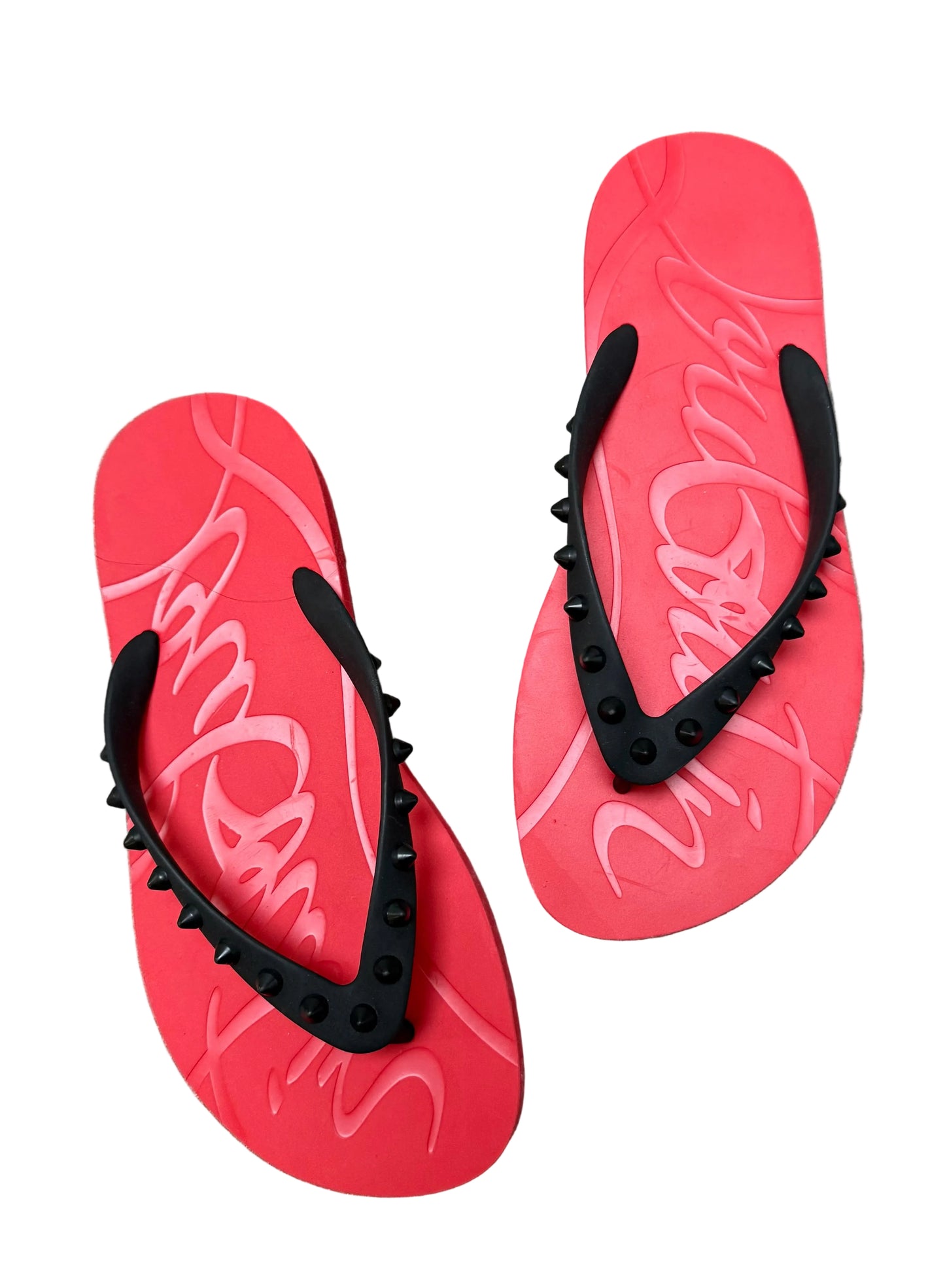 Louboutin Studded Flip Flops
