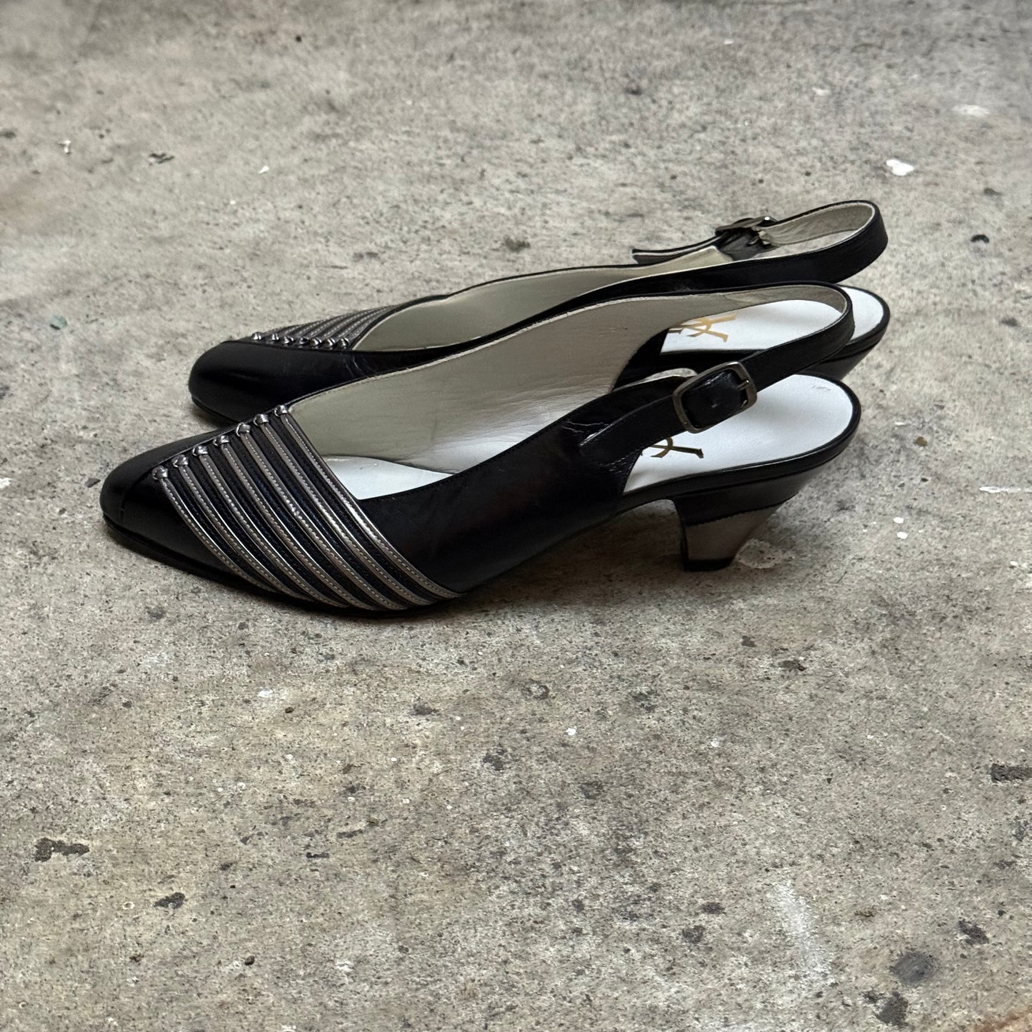 YSL Slingback Pointed Heels