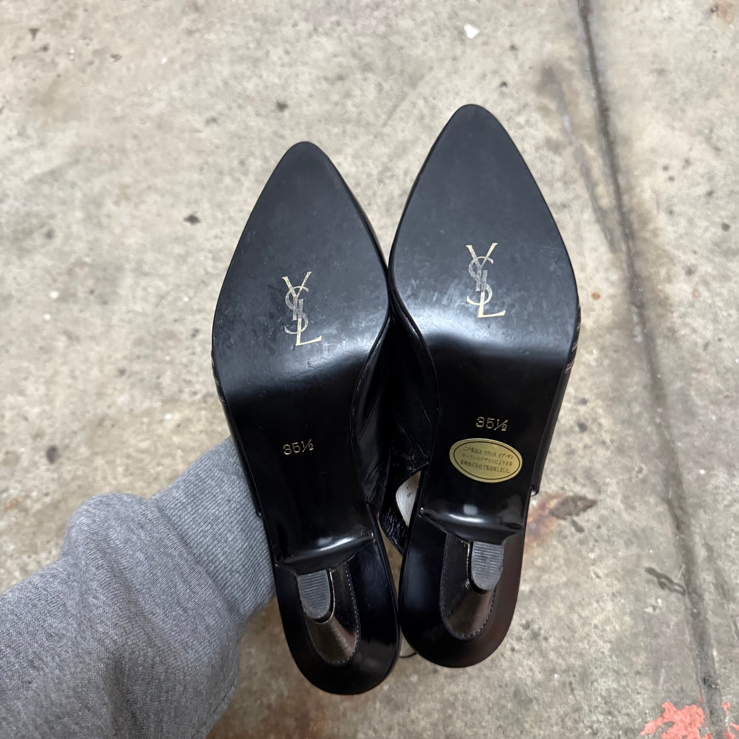 YSL Slingback Pointed Heels