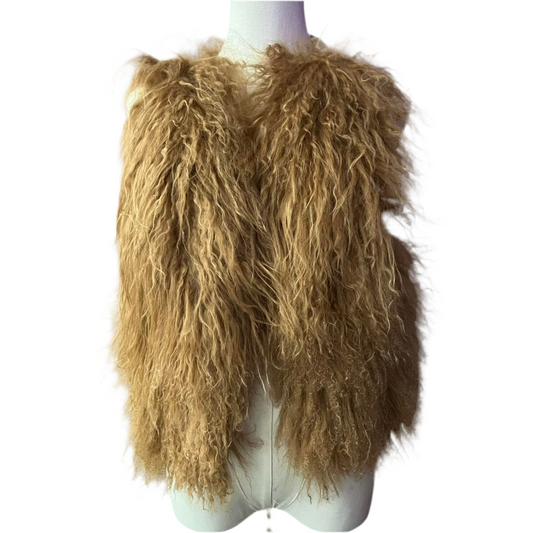 Tibetan lamb fur vest