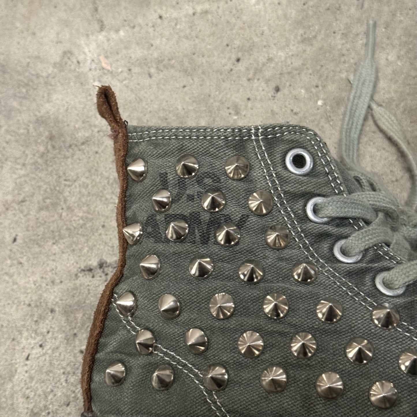 Studded Canvas Sneakers
