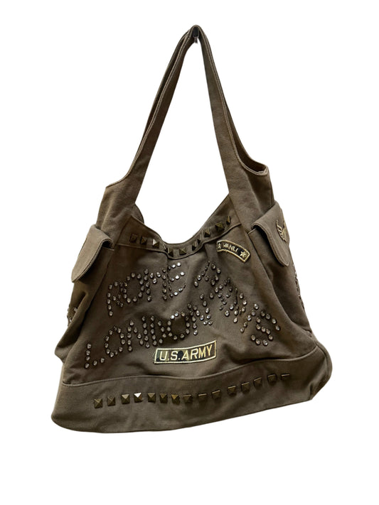 Canvas Studded Army Bag
