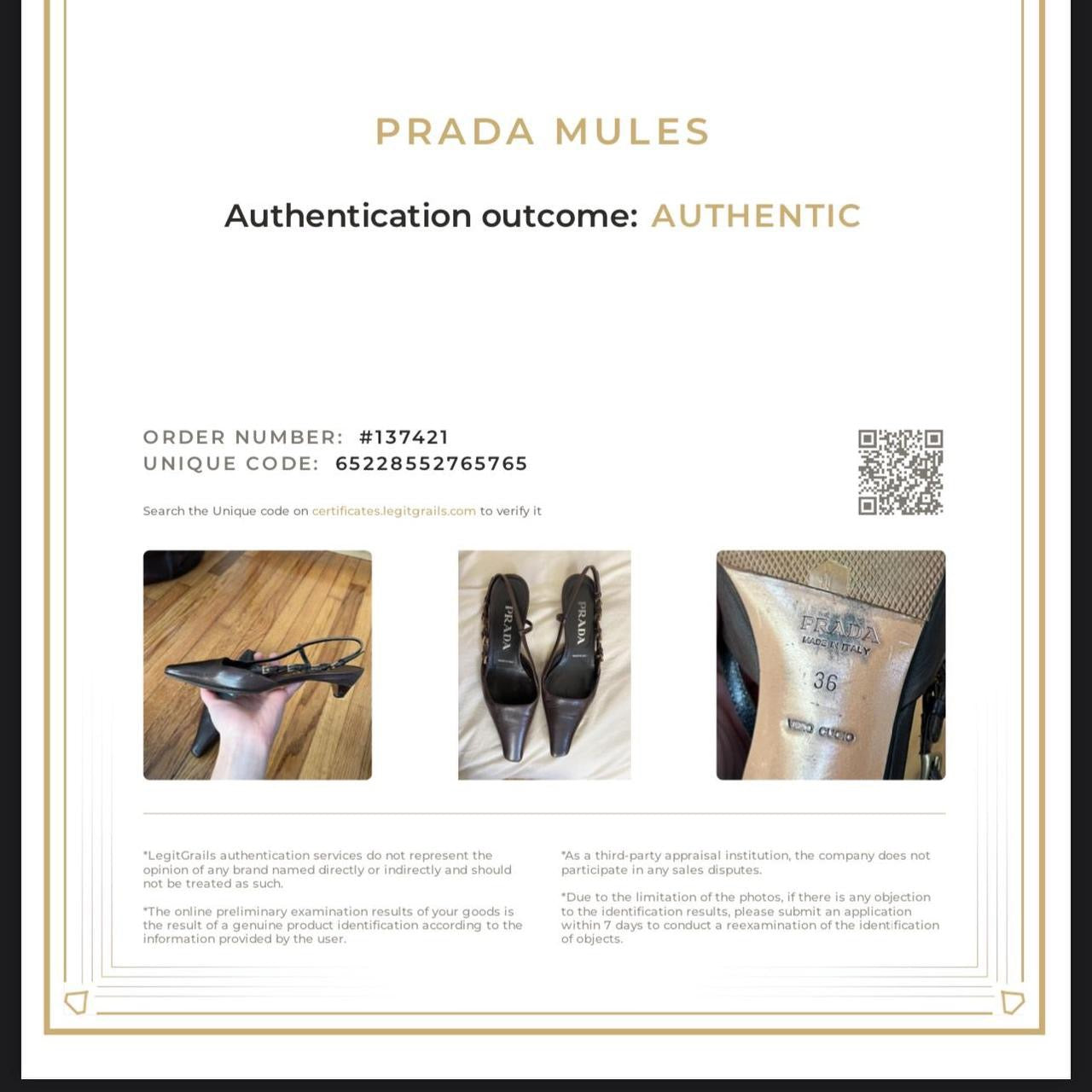 Prada slingback kitten heel