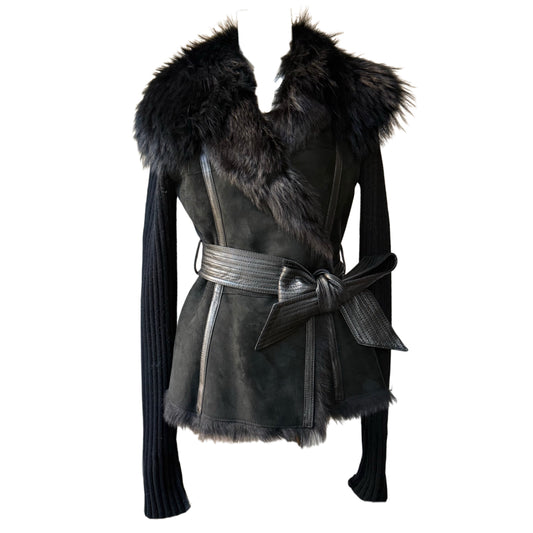 Shearling Wrap Jacket