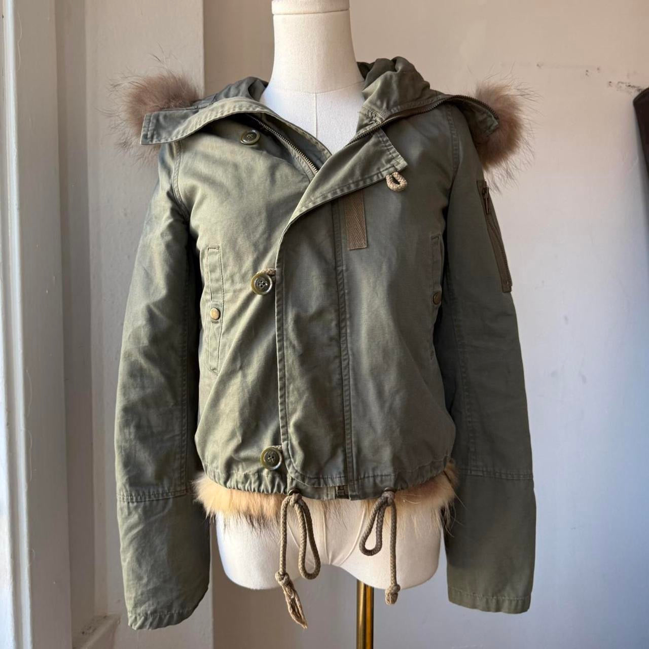 Fur Trim Utility Jacket