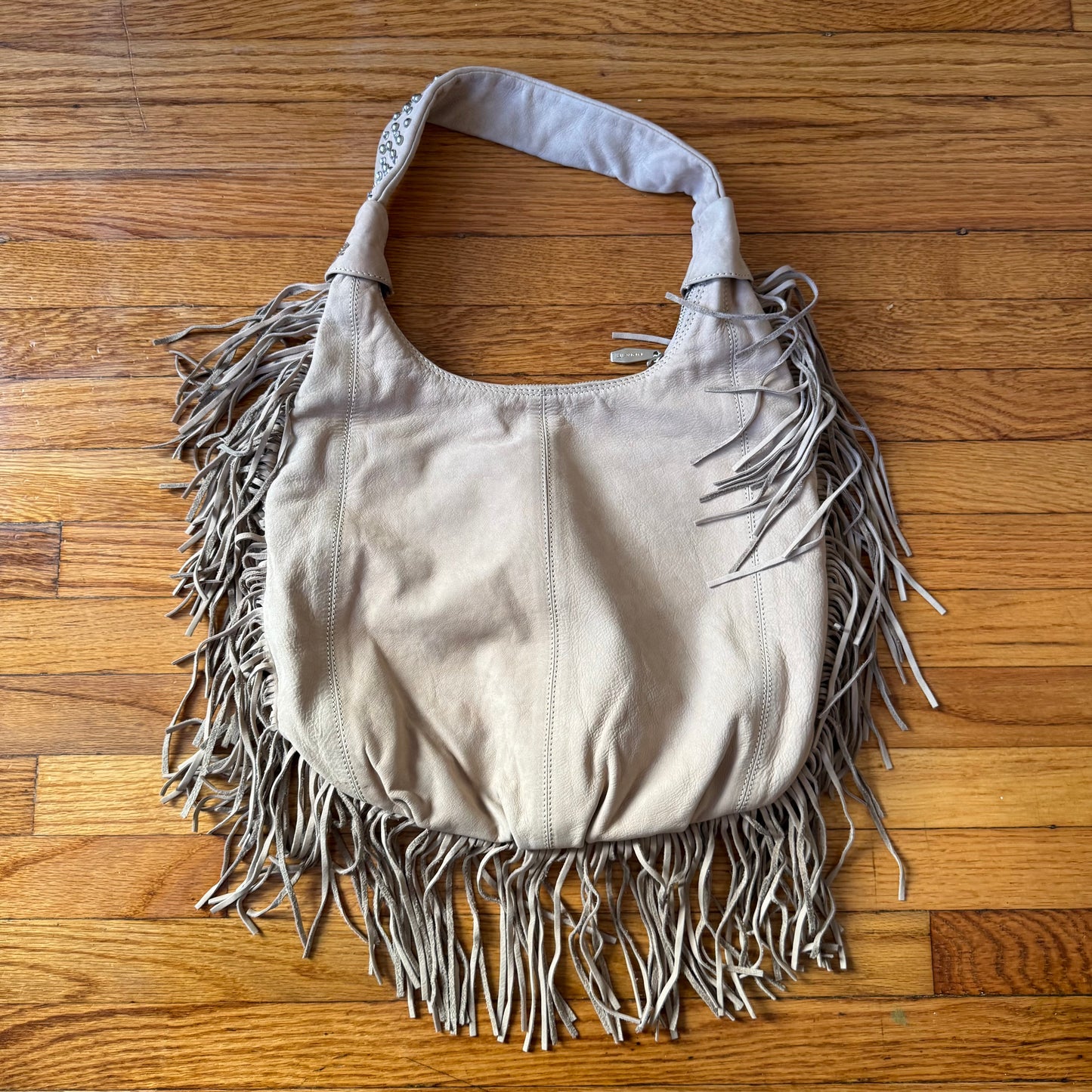Fringe Suede Shoulder Bag
