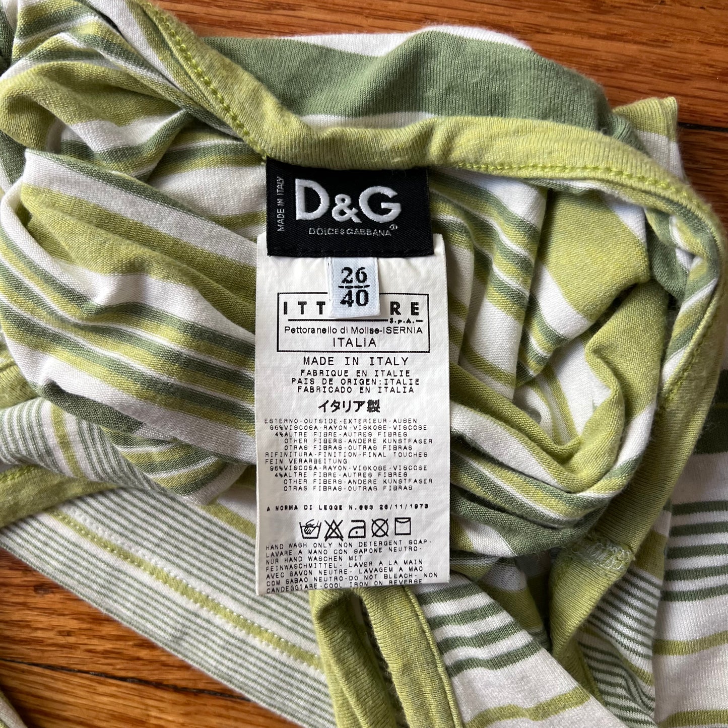 D&G striped halter top