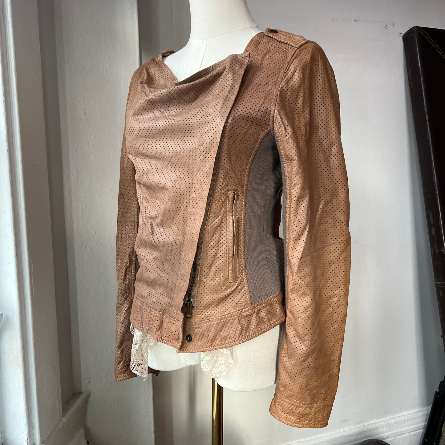 Draped Moto jacket