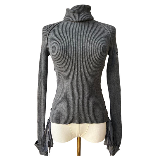 DKNY lace up turtleneck