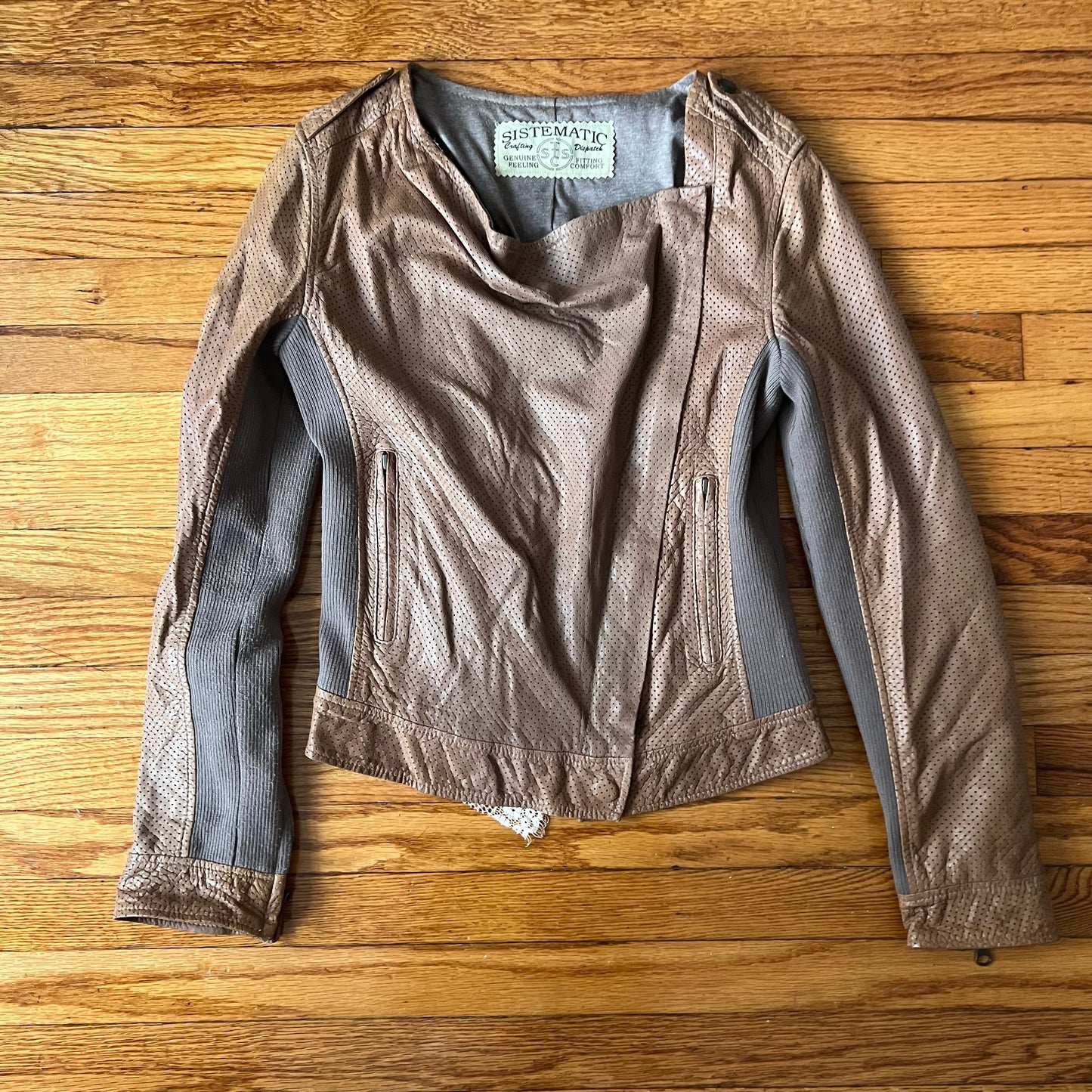 Draped Moto jacket