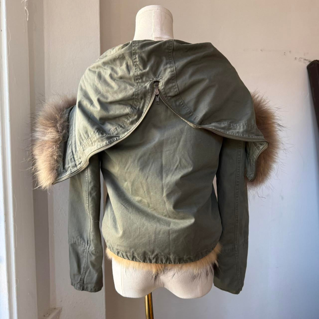 Fur Trim Utility Jacket