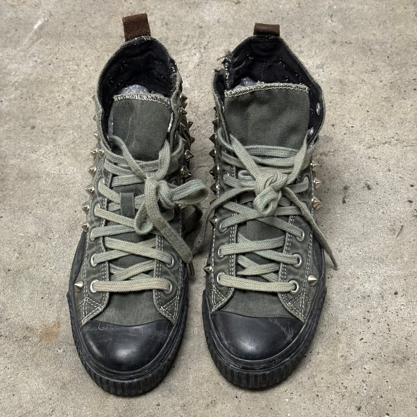 Studded Canvas Sneakers