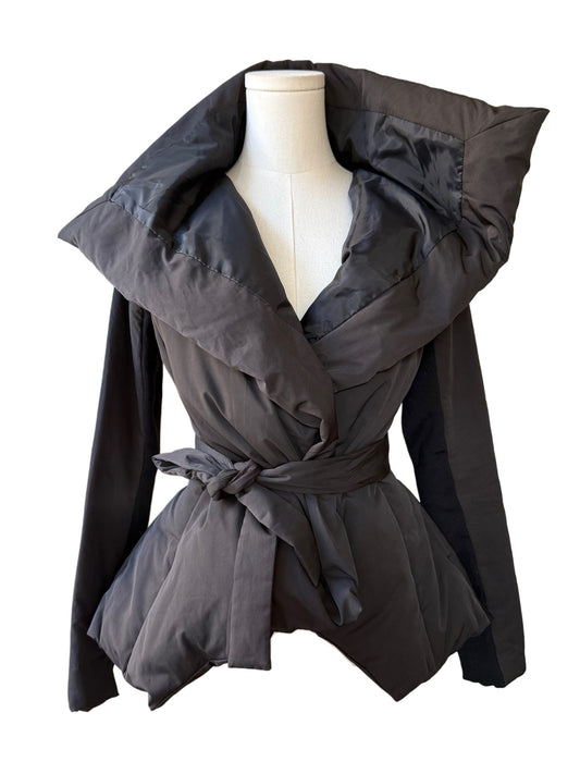 Sculpted Wrap Puffer Jacket