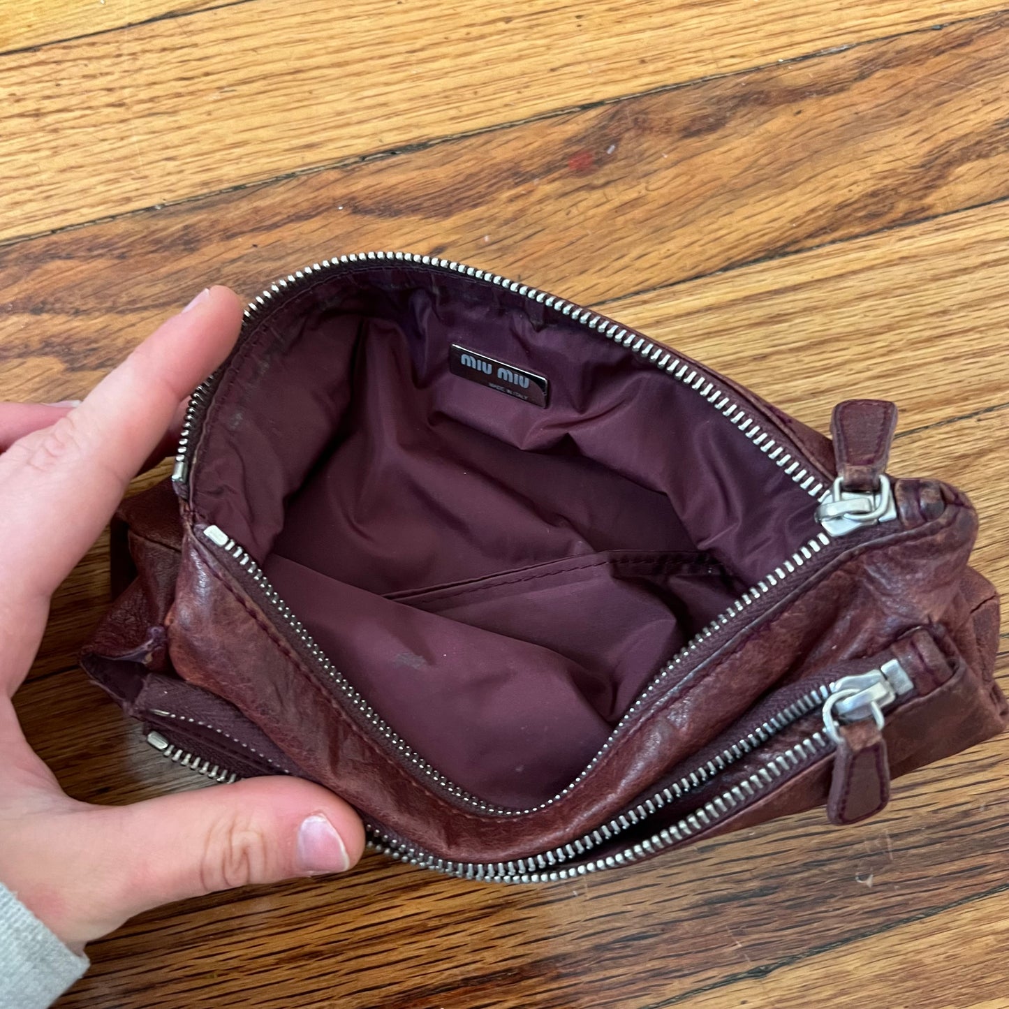 Miu Miu leather wallet/pouch