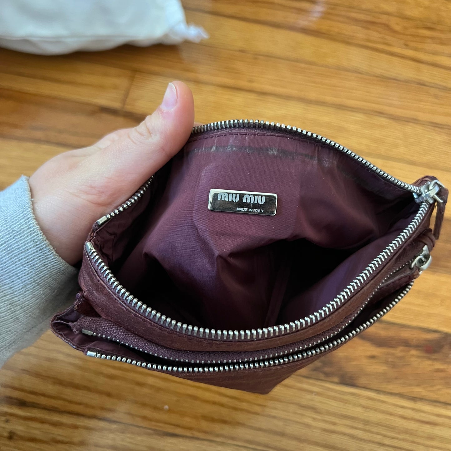 Miu Miu leather wallet/pouch