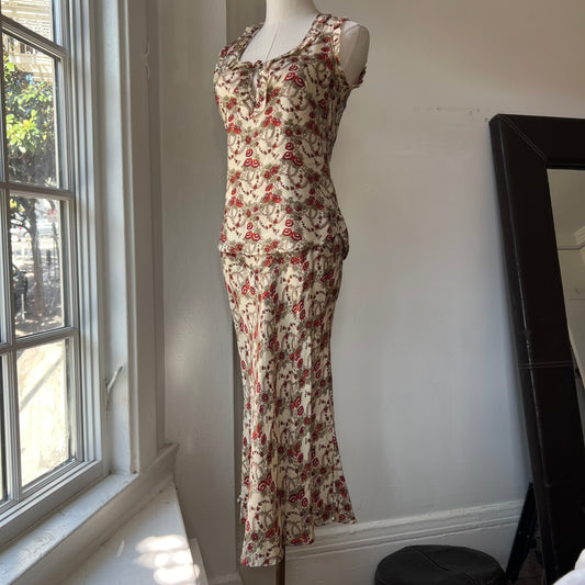 Isabel marant floral skirt set