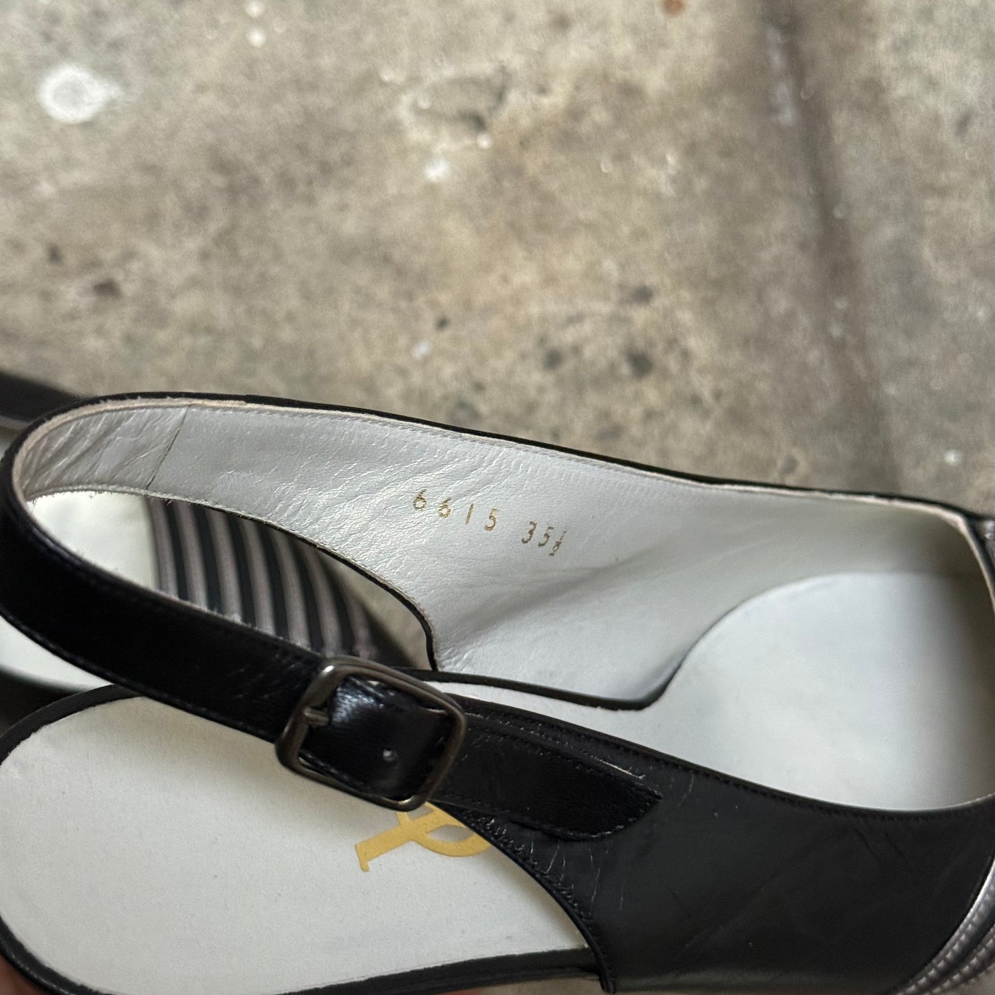 YSL Slingback Pointed Heels