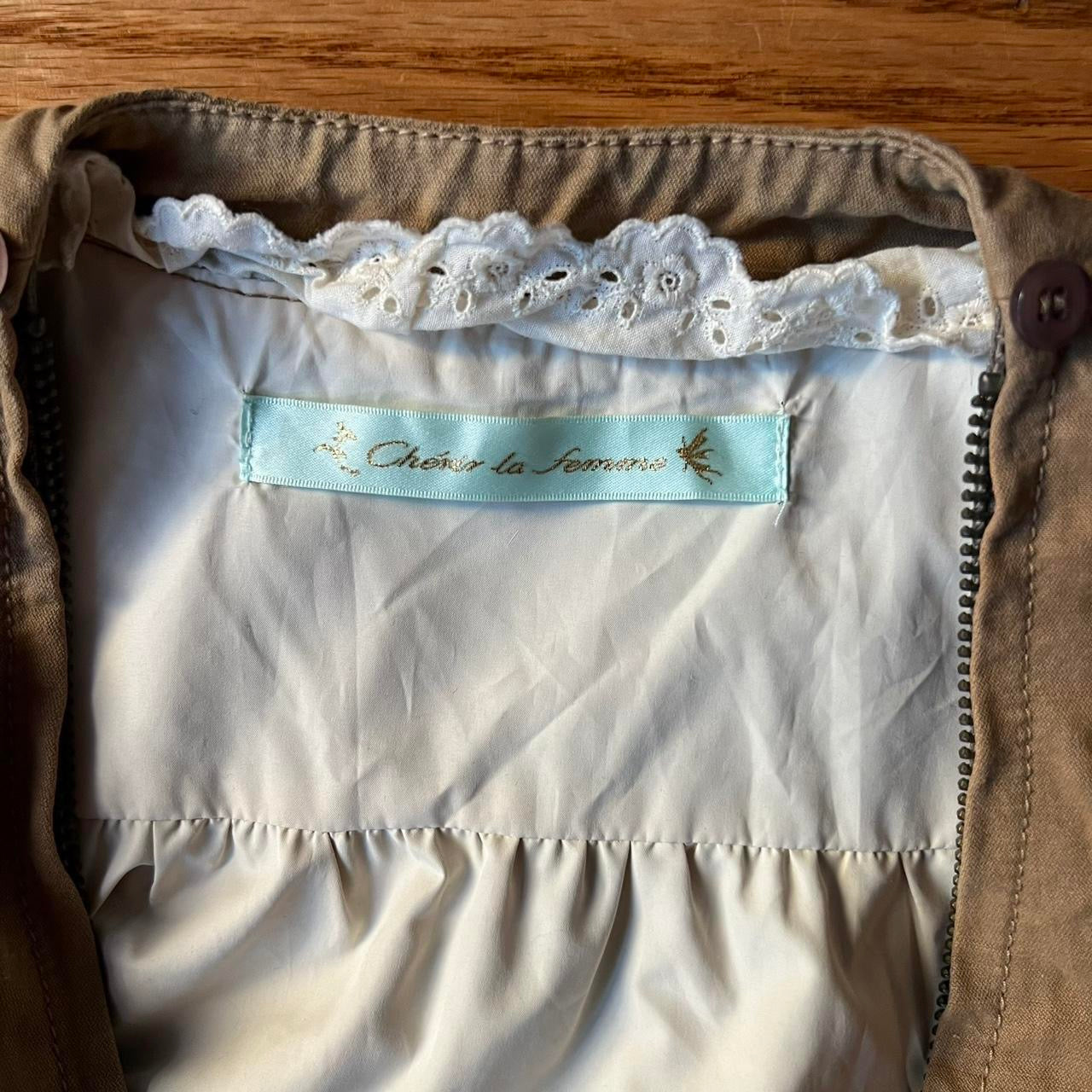 Rabbit fur military jacket