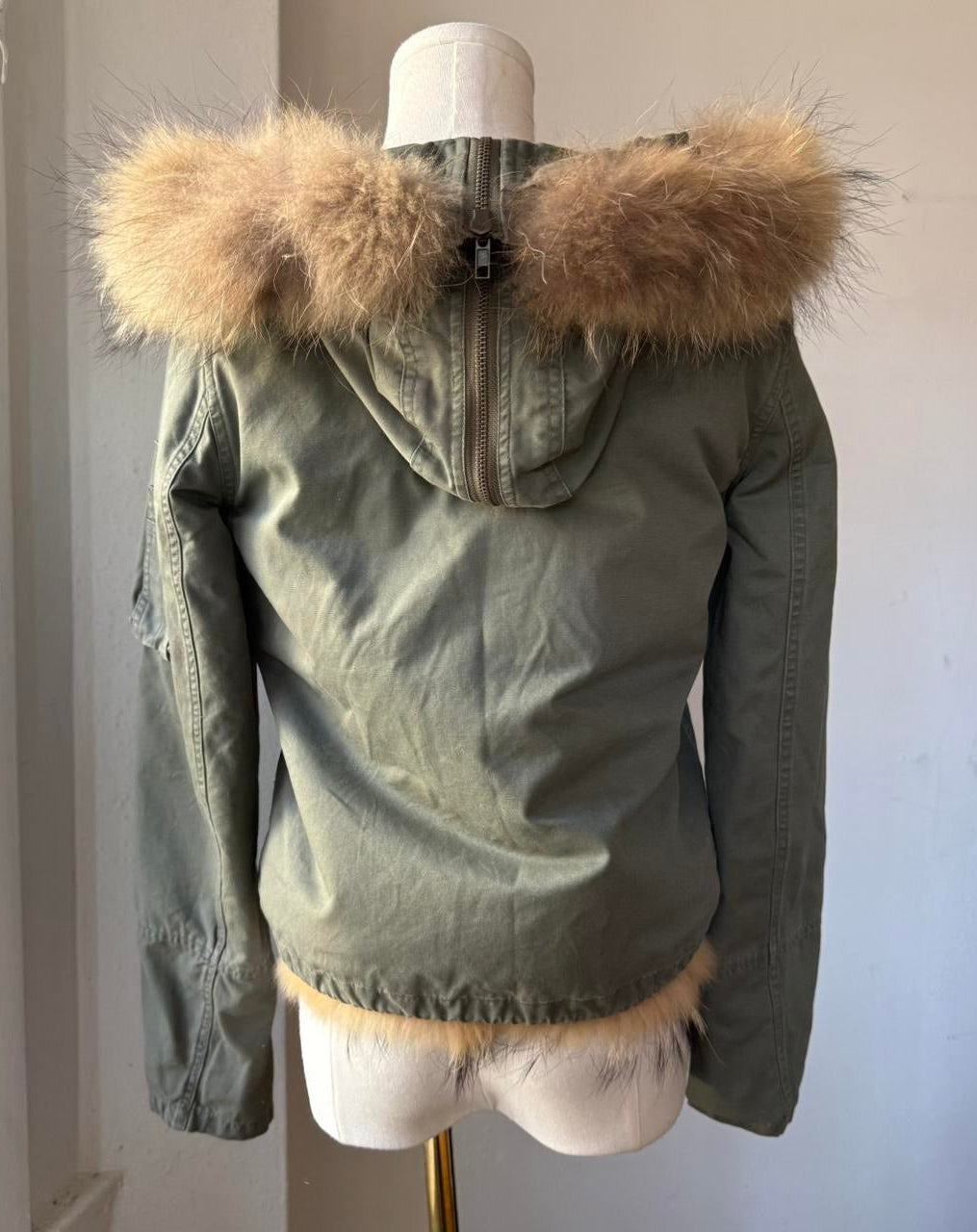 Fur Trim Utility Jacket