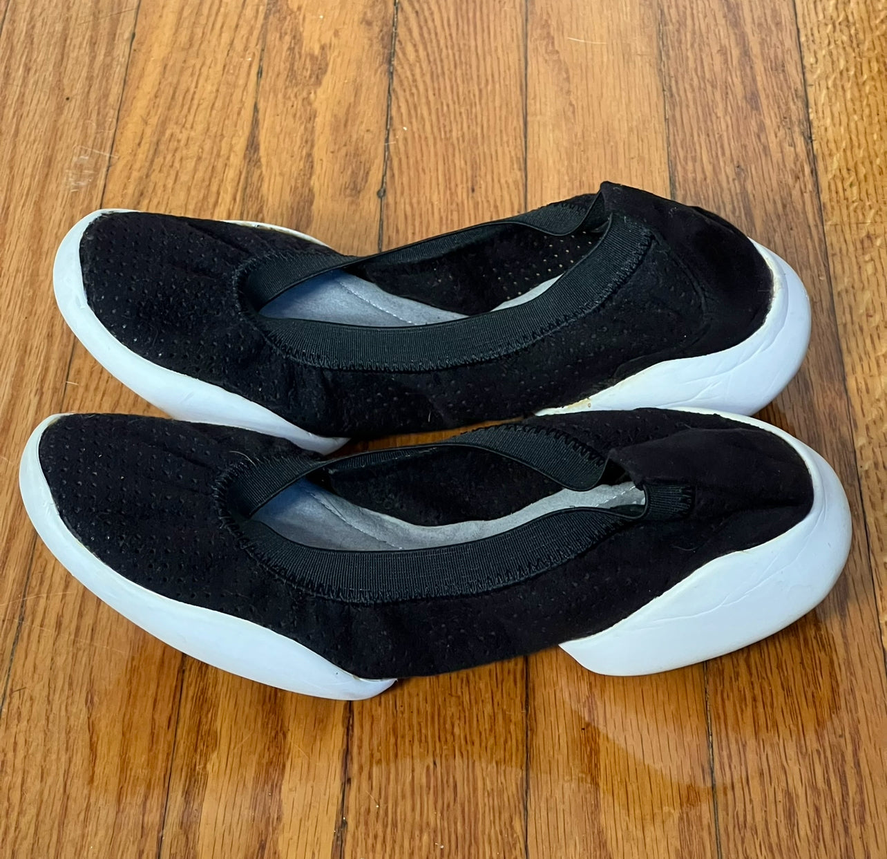 Issey miyake perforated ballet flats