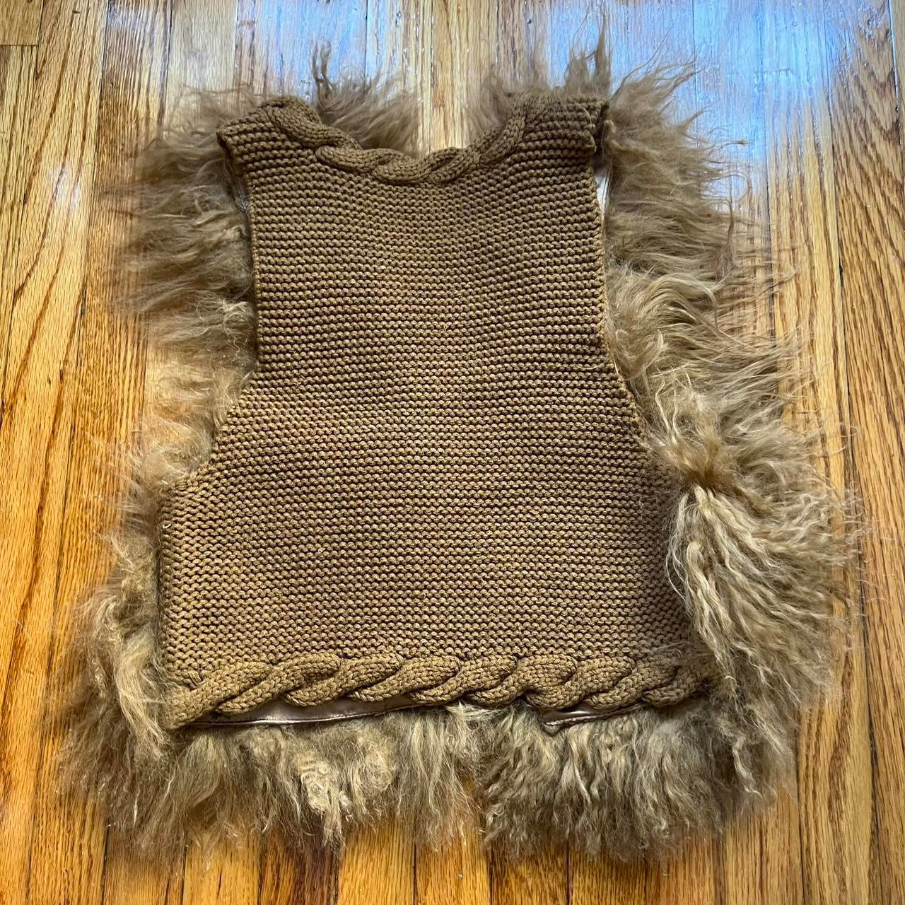 Tibetan lamb fur vest