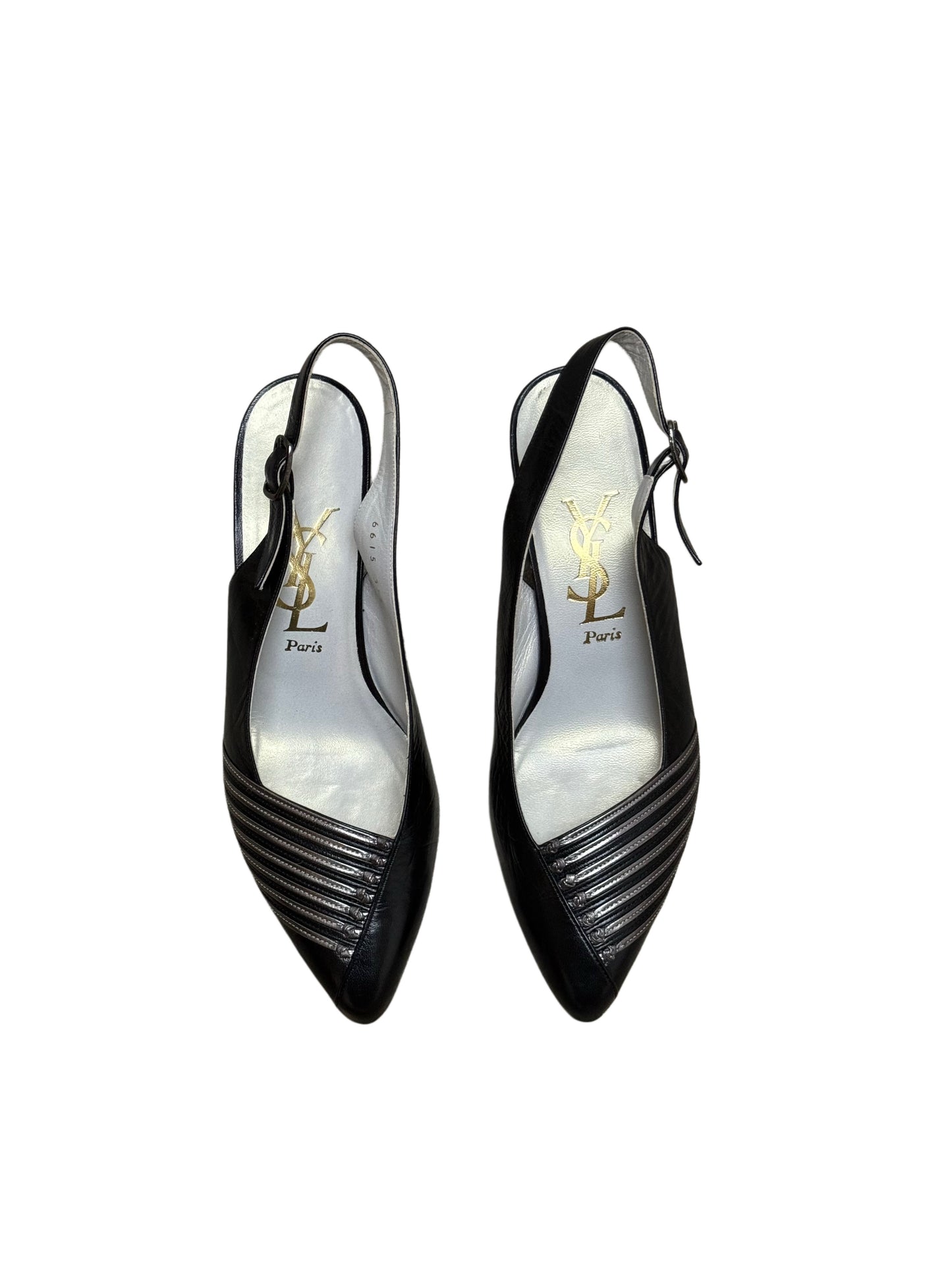 YSL Slingback Pointed Heels