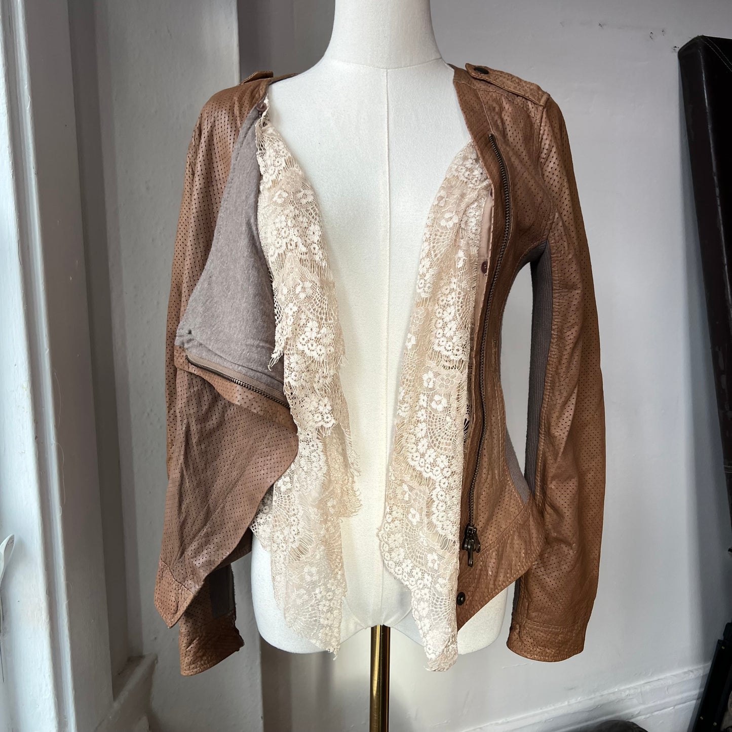 Draped Moto jacket