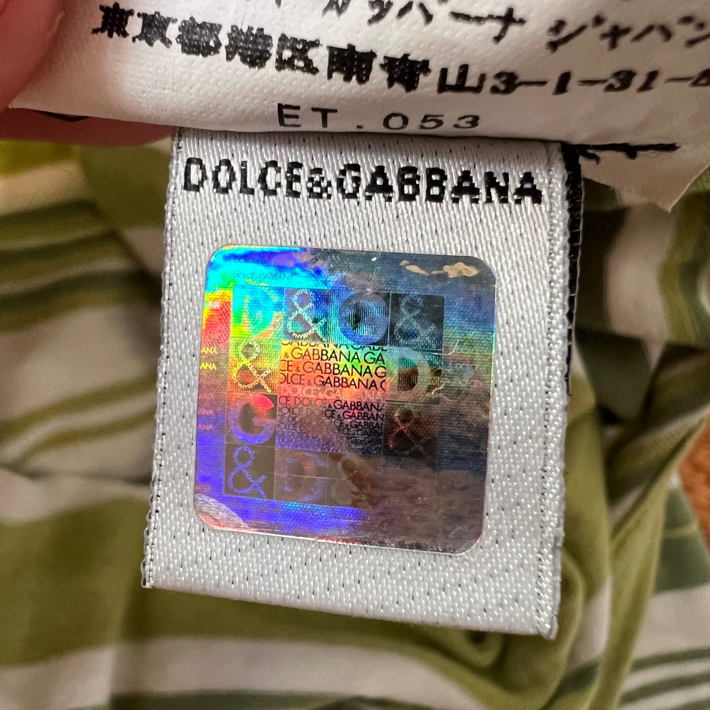 D&G striped halter top